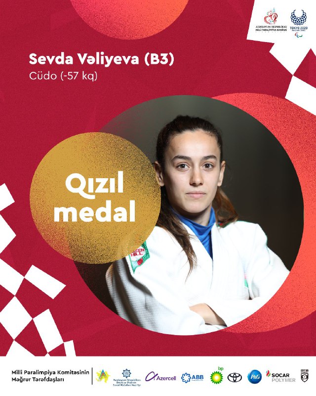Paracüdoçumuz Sevda Vəliyeva &ldquo;Tokio-2020&rdquo;nin qızıl medalını qazanıb